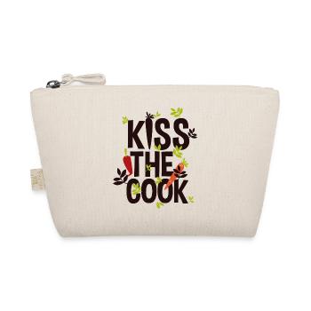 Embrassez le cuisinier - Avec l'amour et la cuisine chemise de cuisson - Trousse biologique - nature - Devant