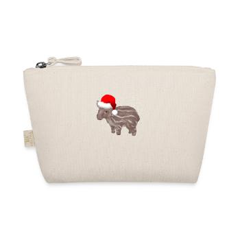 Tapir avec le chapeau de Santa Noël Ho Ho Ho Joyeux Noël - Trousse biologique - nature - Devant
