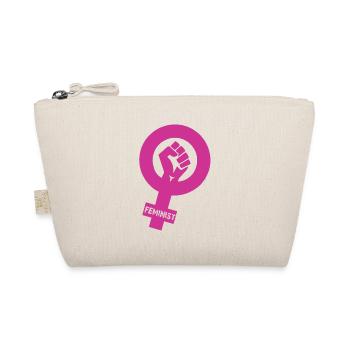 Féministe comme un cadeau - Trousse biologique - nature - Devant