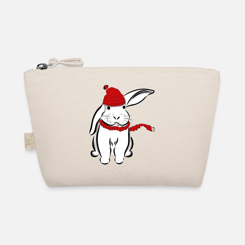 Rabbit Bunny Hat scarf ear Hare Organic Pouch