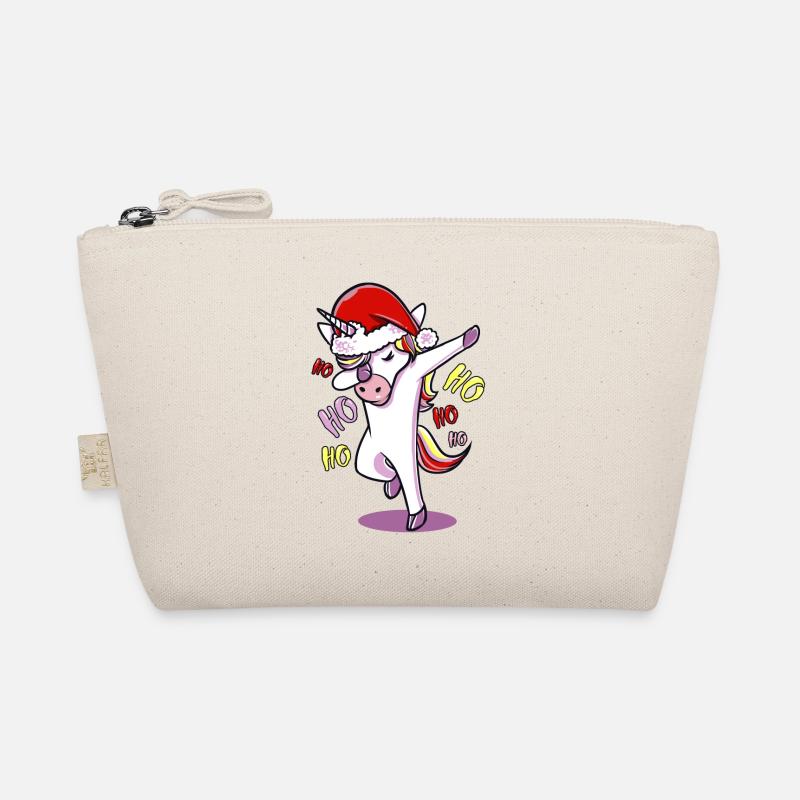 Einhorn Weihnachten süß lustig Geschenk Geburtstag Bio-Täschchen