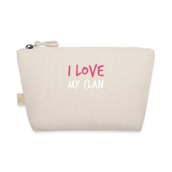I Love My Clan Family Reunion - Organic Pouch - nature - Front