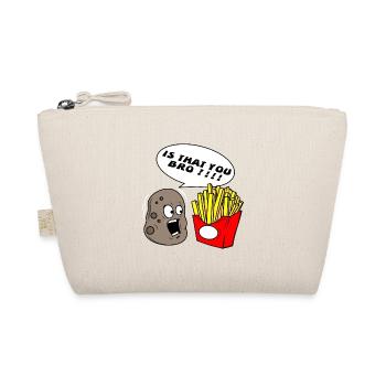 Kartoffel Pommes Frites Bruder Geschenk - Bio-Täschchen - Natur - Vorne