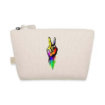 World Peace Sign - Organic Pouch - nature - Front