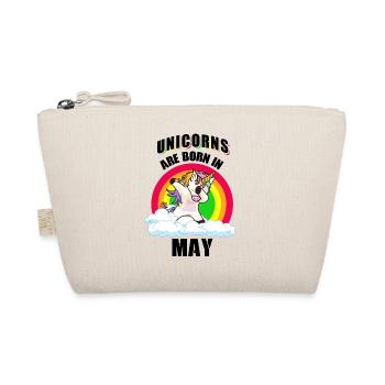 Unicorns Are Born In May Dab Gift - Organic Pouch - nature - Front