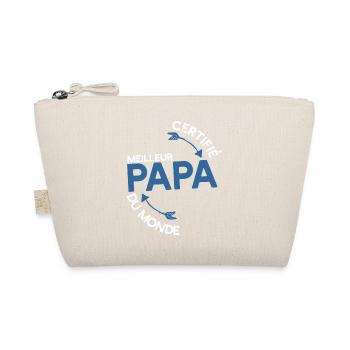 Certifié papa t-shirt cadeau père - Trousse biologique - nature - Devant