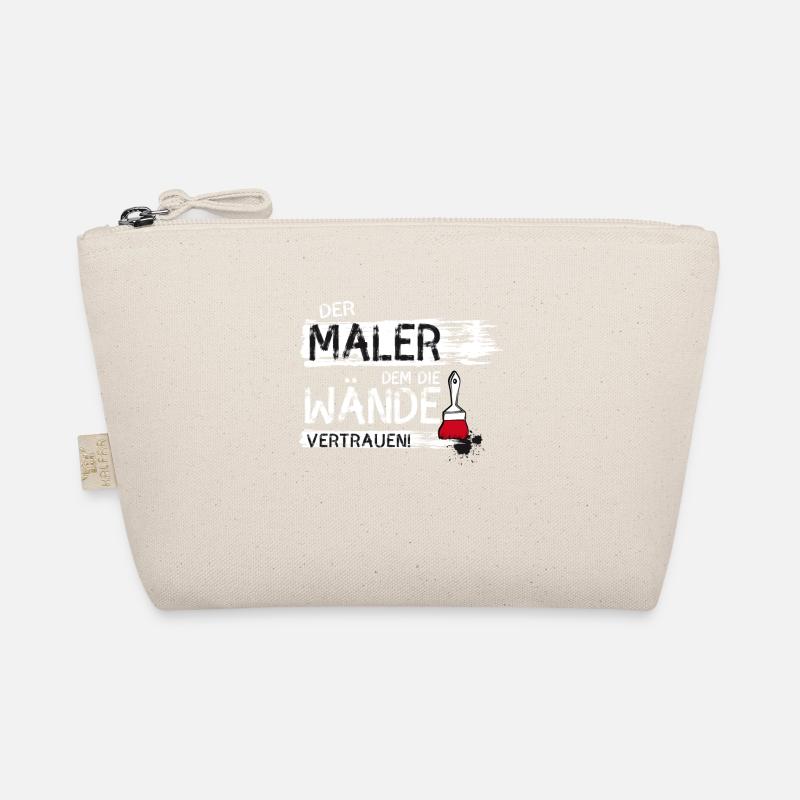 maler handwerker Beruf streichen Farbe Spruch lol - Bio-Täschchen - Natur