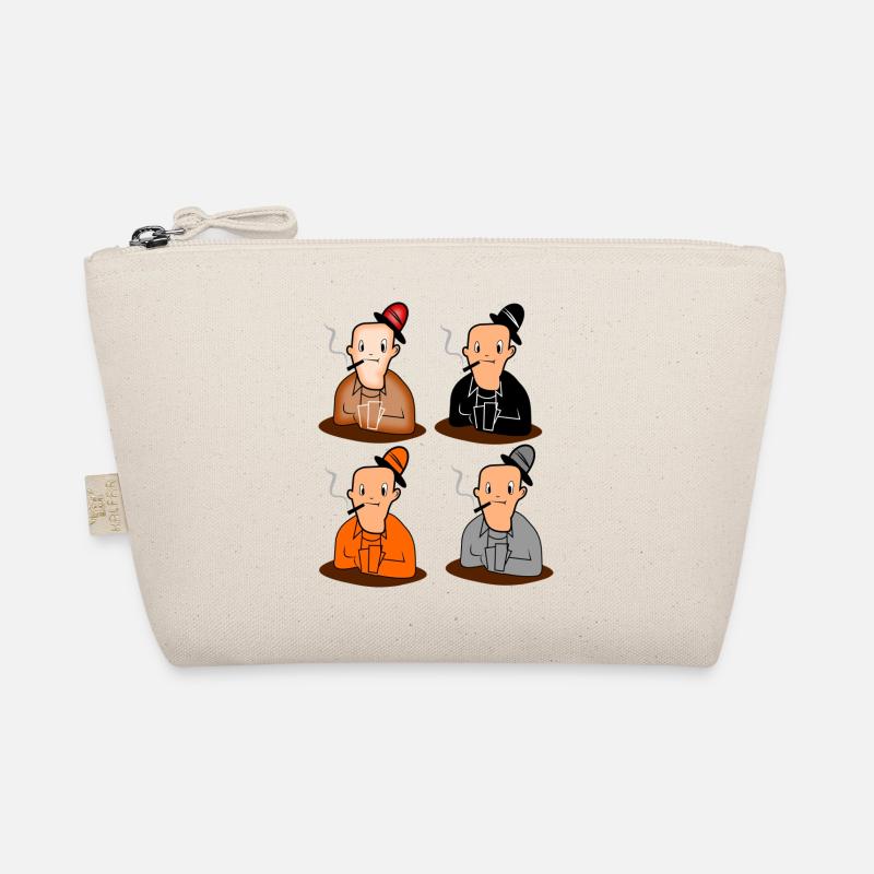 4 Kartenspieler. Geschenkidee Bio-Täschchen