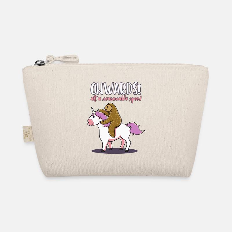 Faultier Einhorn lustig Geschenk witzig Geburtstag Bio-Täschchen