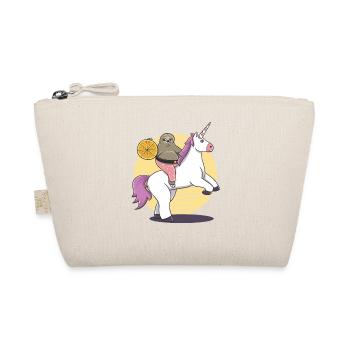 Paresseux Licorne pizza drôle cadeau anniversaire - Trousse biologique - nature - Devant
