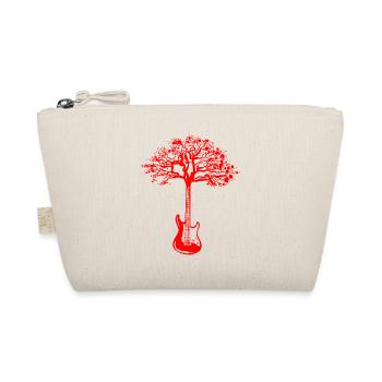 Electric Guitar Tree Cool Guitarist Musician - Organic Pouch - nature - Front
