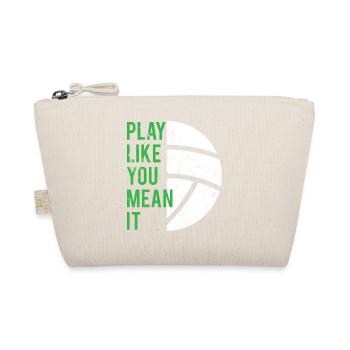 Volleyball T-Shirt - Gift - Beach Volleyball - Organic Pouch - nature - Front