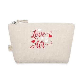 Love Is In The Air | Liebe in der Luft - Bio-Täschchen - Natur - Vorne