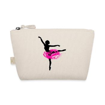Ballerina with tutu silhouette ballet dancer - Organic Pouch - nature - Front