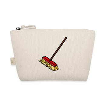 cleaning cleaning cleaning woman broom wischmop14 - Organic Pouch - nature - Front