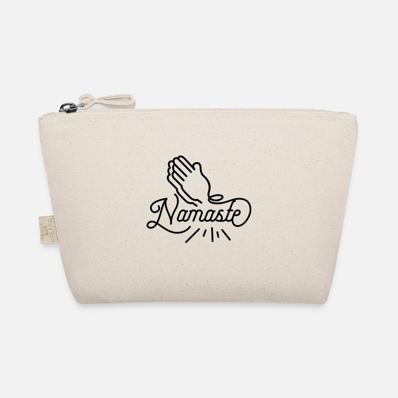 Namaste - black Organic Pouch