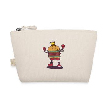 Burger Champion Geschenk Boxen Boxer Ring Sieger - Bio-Täschchen - Natur - Vorne