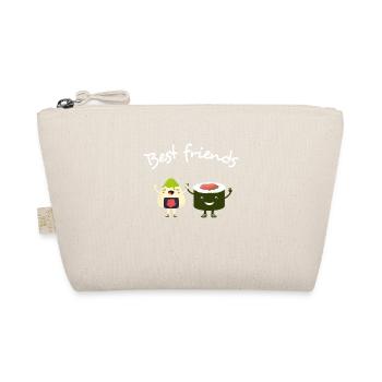 Beste Freunde: Sushi & Avocado kita Schule japan  - Bio-Täschchen - Natur - Vorne