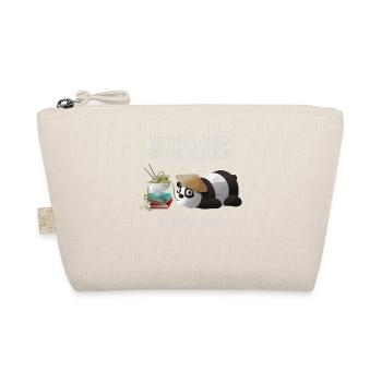 the ramen panda is not kung fu fighting funny gift - Bio-Täschchen - Natur - Vorne