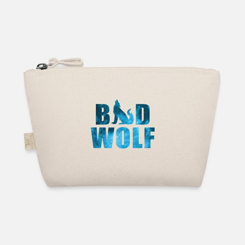 Bad wolf in the snow animal predator gift nature Organic Pouch