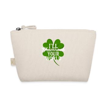 I'll Shamrock Your World Funny St Patricks Day Pun - Organic Pouch - nature - Front
