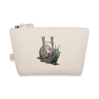 Snail Schnecke Fantasy Geschenk - Bio-Täschchen - Natur - Vorne