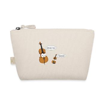 Personificated Cello says to personificated Violin - Bio-Täschchen - Natur - Vorne