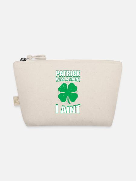 Patrick était un Saint je ne suis pas drôle St. Patricks Day - Trousse biologique - nature - Devant