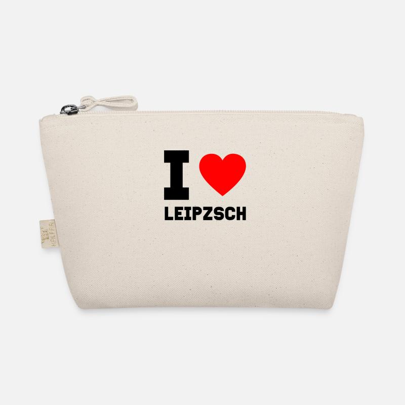 I Love Leipzsch Leipzig Geschenkidee Heimatstadt Bio-Täschchen