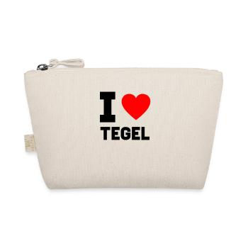 I Love Berlin Tegel Geschenk Idee Herz Stadt - Bio-Täschchen - Natur - Vorne