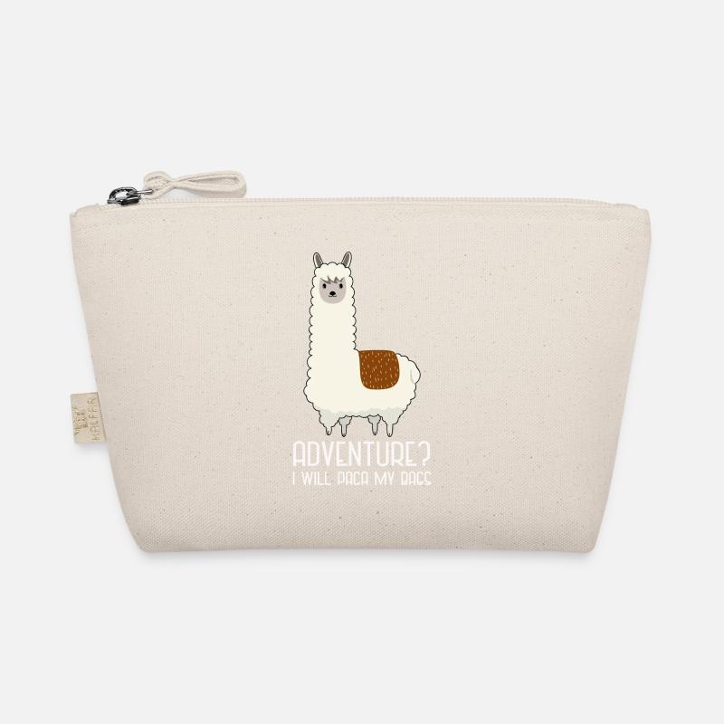 Abenteuer-Alpaca | lustig und süß - Bio-Täschchen - Natur