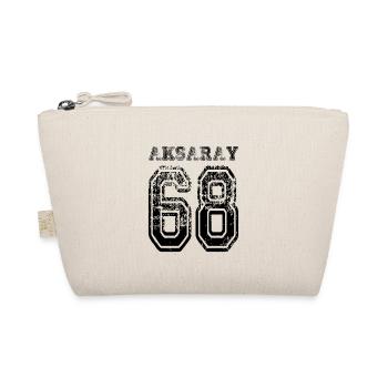 68 Aksaray Türkisches Nummernschild als Geschenk - Bio-Täschchen - Natur - Vorne