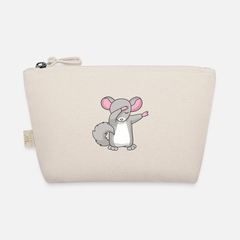 dabbing chinchilla Wollmaus Wollmäuse Dab Geschenk Bio-Täschchen