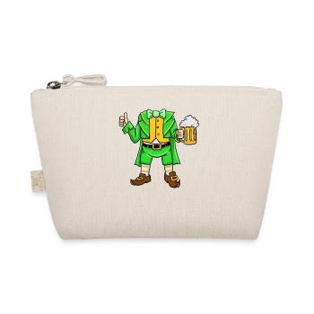 St Patricks Day Leprechaun Costume Goblin Kostüm - Bio-Täschchen - Natur - Vorne