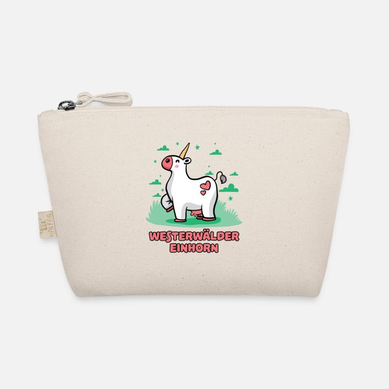 Westerwald Comic Einhorn Kuh Süß Bunt Lustig Bio-Täschchen
