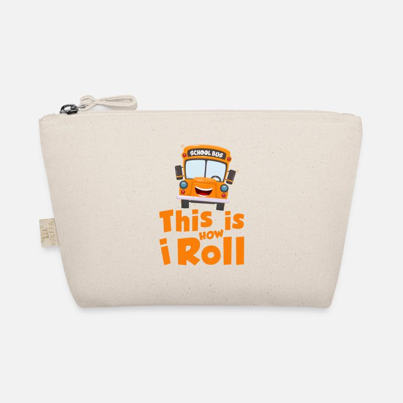 This is how i roll - school bus Bio-Täschchen