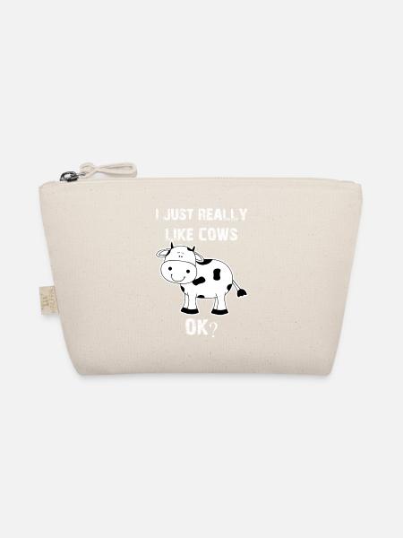 Cow, cows, cow, Cow funny farmer - Organic Pouch - nature