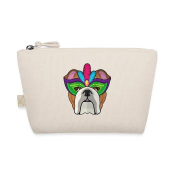 I love English Bulldog cadeau Carnaval Fa - Trousse biologique - nature - Devant