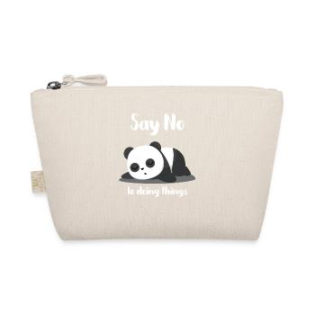 Panda Bear - Lazy - Sleep - Tired - Gift - Organic Pouch - nature - Front