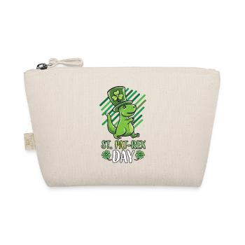 St Patricks day Outfit T-Rex Geschenk Bier Irland - Bio-Täschchen - Natur - Vorne