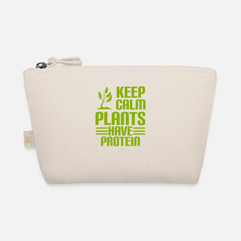 KEEP CALM - PLANTS HAVE PROTEIN - Vegan Organic Pouch