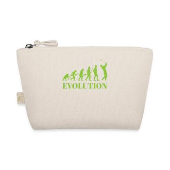 Evolution - Golf - Lustig - Fun - Geschenk - Bio-Täschchen - Natur - Vorne