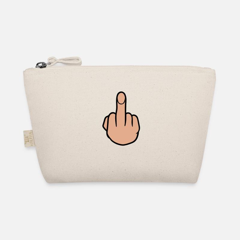 middle finger Organic Pouch