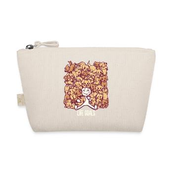 Life Goals - Golden Labrador Retriever dogs - Organic Pouch - nature - Front