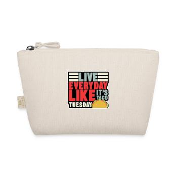 live everyday - Organic Pouch - nature - Front