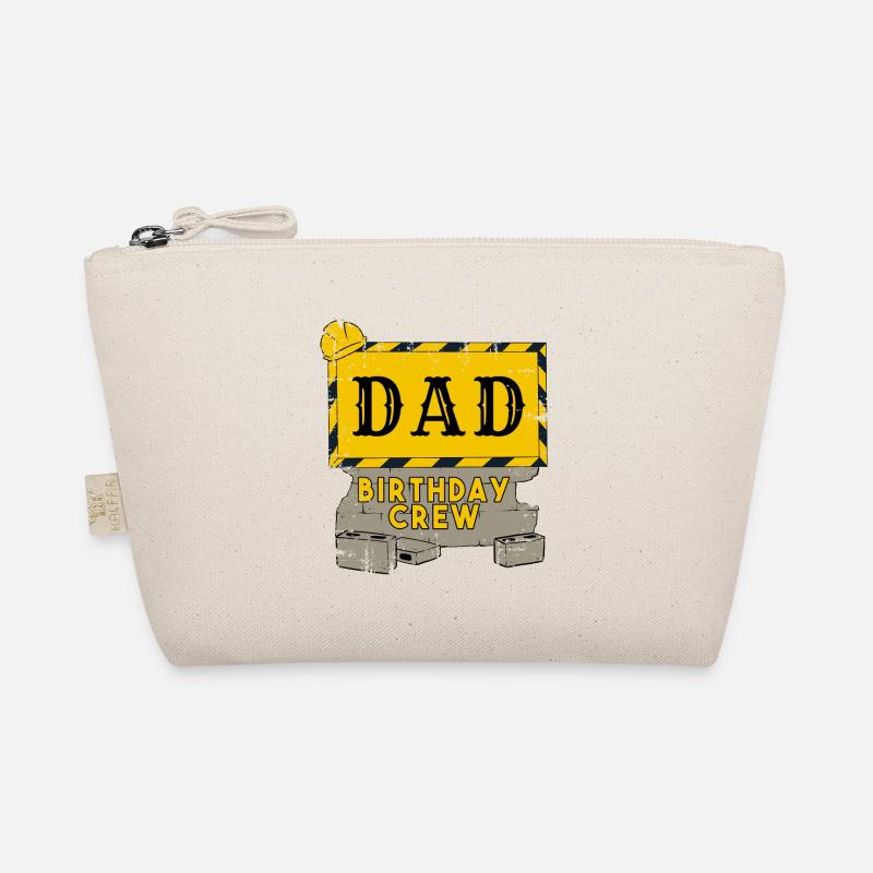 Daddy Father Birthday Team Construction Construction Site - Organic Pouch - nature