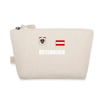 Austria Austrian flag jersey football - Organic Pouch - nature - Front