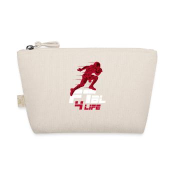 American Football Touchdown Birthday Gift - Organic Pouch - nature - Front