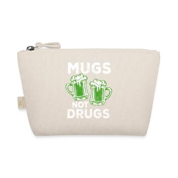 Mugs not Drugs Shirt - St. Patrick's Day Gift - Organic Pouch - nature - Front