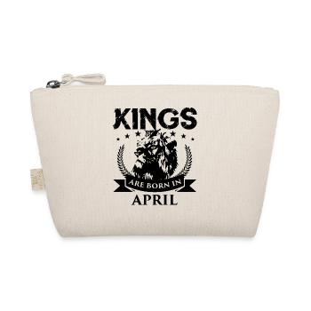 April birthday gift kings born birth - Organic Pouch - nature - Front